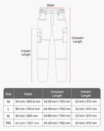 VEVOR FR Pants for Men, 100% Cotton, Flame-Resistant Cargo Pants with Multi-Pockets and Elastic Waist, Reinforced Tear-proof Stitching, Ideal for Welding Work and Casual Wear, L Size, Dark Blue