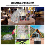 VEVOR Firepit Spark Screen Lid, 914.4mm Diameter, Outdoor Firepit Ring Cover Round Accessories, Fire Pit Metal Cover, Easy-Opening Stainless Steel Fire Ring Covers for Outdoor Patio Fire Pits Backyard