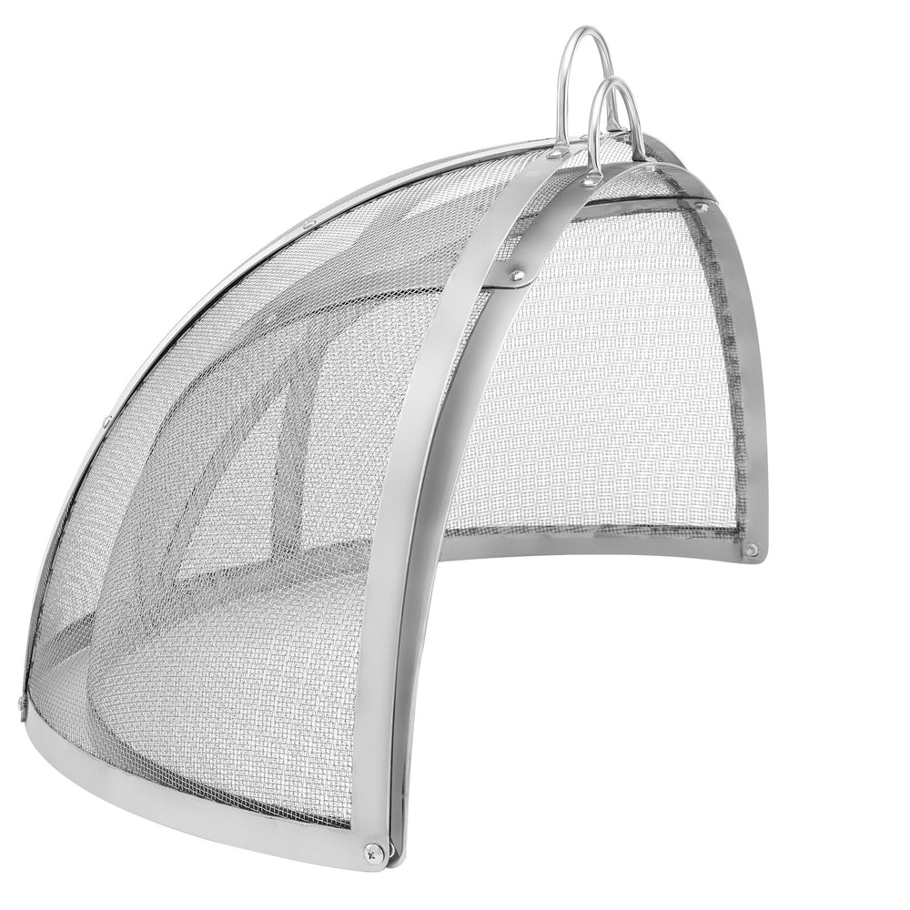 VEVOR Firepit Spark Screen Lid, 914.4mm Diameter, Outdoor Firepit Ring Cover Round Accessories, Fire Pit Metal Cover, Easy-Opening Stainless Steel Fire Ring Covers for Outdoor Patio Fire Pits Backyard