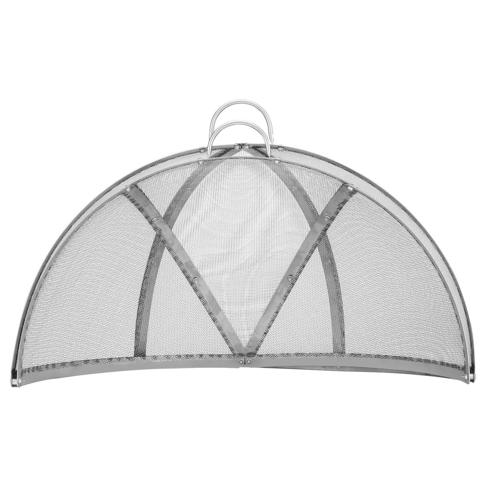 VEVOR Firepit Spark Screen Lid, 914.4mm Diameter, Outdoor Firepit Ring Cover Round Accessories, Fire Pit Metal Cover, Easy-Opening Stainless Steel Fire Ring Covers for Outdoor Patio Fire Pits Backyard