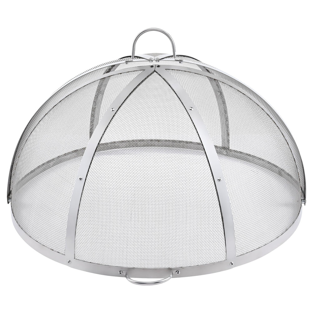 VEVOR Firepit Spark Screen Lid, 914.4mm Diameter, Outdoor Firepit Ring Cover Round Accessories, Fire Pit Metal Cover, Easy-Opening Stainless Steel Fire Ring Covers for Outdoor Patio Fire Pits Backyard