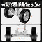 VEVOR Sliding Gate Kit, 6” Rolling Gate Hardware Kit, Universal Adjustable Sliding Gate Rollers Track Wheels, Heavy Duty Sliding Gate Guide Roller for Sliding Gates and Rolling Door,600lbs Load,Black