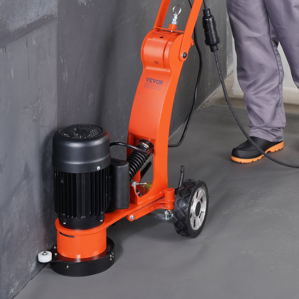 VEVOR Concrete Floor Grinder 7"/17.8 cm Walk-Behind Polisher 2.0HP Adjustable Machine