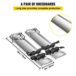 VEVOR Concrete Knee Boards 30'' x 8'' Slider Knee Boards, Kneeler Board Stainless Steel Kneeboards, Concrete Sliders Pair Moving Sliders, with Concrete Board Straps for Cement and Concrete Finishi