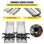 VEVOR Concrete Knee Boards 30'' x 8'' Slider Knee Boards, Kneeler Board Stainless Steel Kneeboards, Concrete Sliders Pair Moving Sliders, with Concrete Board Straps for Cement and Concrete Finishi