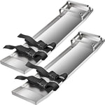VEVOR Concrete Knee Boards 30'' x 8'' Slider Knee Boards, Kneeler Board Stainless Steel Kneeboards, Concrete Sliders Pair Moving Sliders, with Concrete Board Straps for Cement and Concrete Finishi