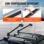 VEVOR Ski Snowboard Roof Rack 80.5 cm Universal Ski Rack for Car Roof with Lock