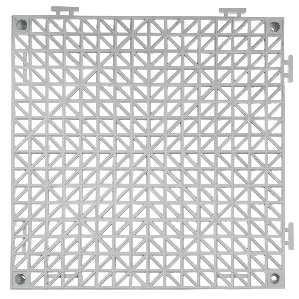 VEVOR Interlocking Drainage Floor Mat 30.5 x 30.5 cm PVC Non-Slip Floor Tiles 12 Pack