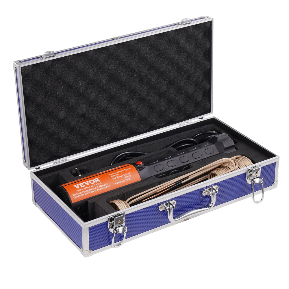 VEVOR Magnetic Induction Heater Kit, 1000w Induction Heater Hand-held, Bolt Induction Heater with 8PCS Induction Coils, 220V Flameless Induction Heater Bolt Remover for Removing Rusty Bolts and Nuts