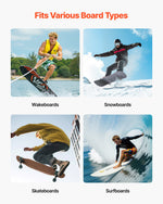 VEVOR Surfboard Wall Mount, 4 Tiers Horizontal Surfboard Rack for Storage and Display, Adjustable Height Metal Board Stand Organizer, Surf Board Holder for Snowboards, Kiteboards, Shortboard, Skis