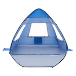 VEVOR Beach Tent Sun Shelter for 2 Person, UPF 50+ Protection, Portable Sun Shade Canopy with Carrying Bag & Sand Pockets, Lightweight and Easy Setup Beach Umbrella for Camping Fishing Outdoor Picnic