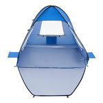 VEVOR Beach Tent Sun Shelter for 2 Person, UPF 50+ Protection, Portable Sun Shade Canopy with Carrying Bag & Sand Pockets, Lightweight and Easy Setup Beach Umbrella for Camping Fishing Outdoor Picnic