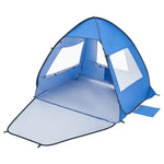 VEVOR Beach Tent Sun Shelter for 2 Person, UPF 50+ Protection, Portable Sun Shade Canopy with Carrying Bag & Sand Pockets, Lightweight and Easy Setup Beach Umbrella for Camping Fishing Outdoor Picnic