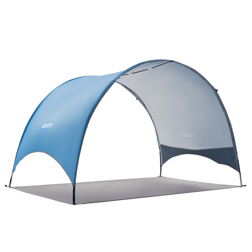 VEVOR Beach Tent Sun Shelter for 3 Person, UPF 50+ Protection, Portable Sun Shade Canopy with Carrying Bag & Ground Stakes, Lightweight and Easy Setup Beach Umbrella for Camping Fishing Outdoor Picnic
