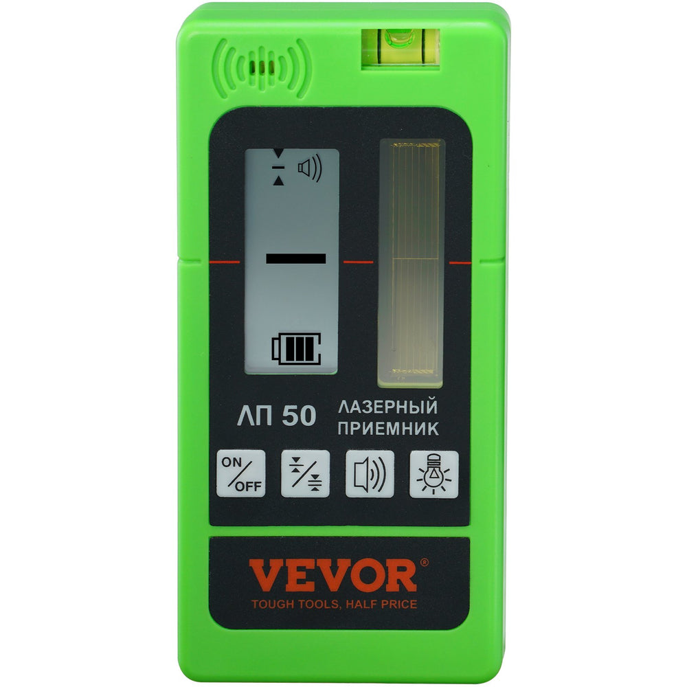 VEVOR Laser Receiver Detector 6004.6 cm Range Green Laser and Red Beam with Clamp
