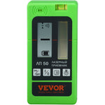 VEVOR Laser Receiver Detector 6004.6 cm Range Green Laser and Red Beam with Clamp