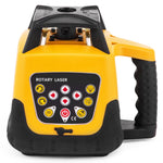 VEVOR Rotary Laser Level Kit Red Beam Digital Self-Leveling Rotary Laser Kit 500M Range with Remote Control Receiver Carrying Case