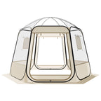 VEVOR Pop up Bubble Tent, 3.05 x 2.75 m Waterproof & UV-Resistant, Clear Camping Tent Shelter, Outdoor Garden Dome Igloo Tents with Windows, 540° Panoramic View, for 4-8 Persons Patio Backyard