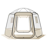 VEVOR Pop up Bubble Tent, 3.05 x 2.75 m Waterproof & UV-Resistant, Clear Camping Tent Shelter, Outdoor Garden Dome Igloo Tents with Windows, 540° Panoramic View, for 4-8 Persons Patio Backyard