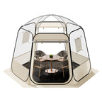 VEVOR Pop up Bubble Tent, 3.05 x 2.75 m Waterproof & UV-Resistant, Clear Camping Tent Shelter, Outdoor Garden Dome Igloo Tents with Windows, 540° Panoramic View, for 4-8 Persons Patio Backyard