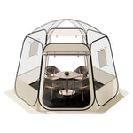 VEVOR Pop up Bubble Tent, 3.05 x 2.75 m Waterproof & UV-Resistant, Clear Camping Tent Shelter, Outdoor Garden Dome Igloo Tents with Windows, 540° Panoramic View, for 4-8 Persons Patio Backyard