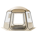 VEVOR Pop up Bubble Tent, 3.05 x 2.75 m Waterproof & UV-Resistant, Clear Camping Tent Shelter, Outdoor Garden Dome Igloo Tents with Windows, 540° Panoramic View, for 4-8 Persons Patio Backyard
