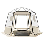 VEVOR Pop up Bubble Tent, 3.05 x 2.75 m Waterproof & UV-Resistant, Clear Camping Tent Shelter, Outdoor Garden Dome Igloo Tents with Windows, 540° Panoramic View, for 4-8 Persons Patio Backyard
