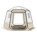 VEVOR Pop up Bubble Tent, 3.05 x 2.75 m Waterproof & UV-Resistant, Clear Camping Tent Shelter, Outdoor Garden Dome Igloo Tents with Windows, 540° Panoramic View, for 4-8 Persons Patio Backyard