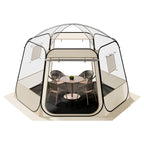 VEVOR Pop up Bubble Tent, 3.36 x 3.05 m Waterproof & UV-Resistant, Clear Camping Tent Shelter, Outdoor Garden Dome Igloo Tents with Windows, 540° Panoramic View, for 8-10 Persons Patio Backyard