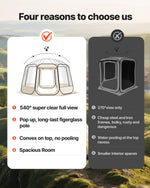VEVOR Pop up Bubble Tent, 3.36 x 3.45 m Waterproof & UV-Resistant, Clear Camping Tent Shelter, Outdoor Garden Dome Igloo Tents with Windows, 540° Panoramic View, for 10-12 Persons Patio Backyard