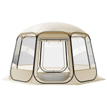 VEVOR Pop up Bubble Tent, 3.36 x 3.45 m Waterproof & UV-Resistant, Clear Camping Tent Shelter, Outdoor Garden Dome Igloo Tents with Windows, 540° Panoramic View, for 10-12 Persons Patio Backyard
