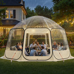 VEVOR Pop up Bubble Tent, 4.58 x 4.32 m Waterproof & UV-Resistant, Clear Camping Tent Shelter, Outdoor Garden Dome Igloo Tents with Windows, 540° Panoramic View, for 12-15 Persons Patio Backyard