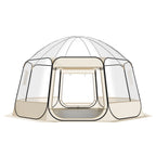 VEVOR Pop up Bubble Tent, 4.58 x 4.32 m Waterproof & UV-Resistant, Clear Camping Tent Shelter, Outdoor Garden Dome Igloo Tents with Windows, 540° Panoramic View, for 12-15 Persons Patio Backyard