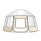 VEVOR Pop up Bubble Tent, 4.58 x 4.32 m Waterproof & UV-Resistant, Clear Camping Tent Shelter, Outdoor Garden Dome Igloo Tents with Windows, 540° Panoramic View, for 12-15 Persons Patio Backyard