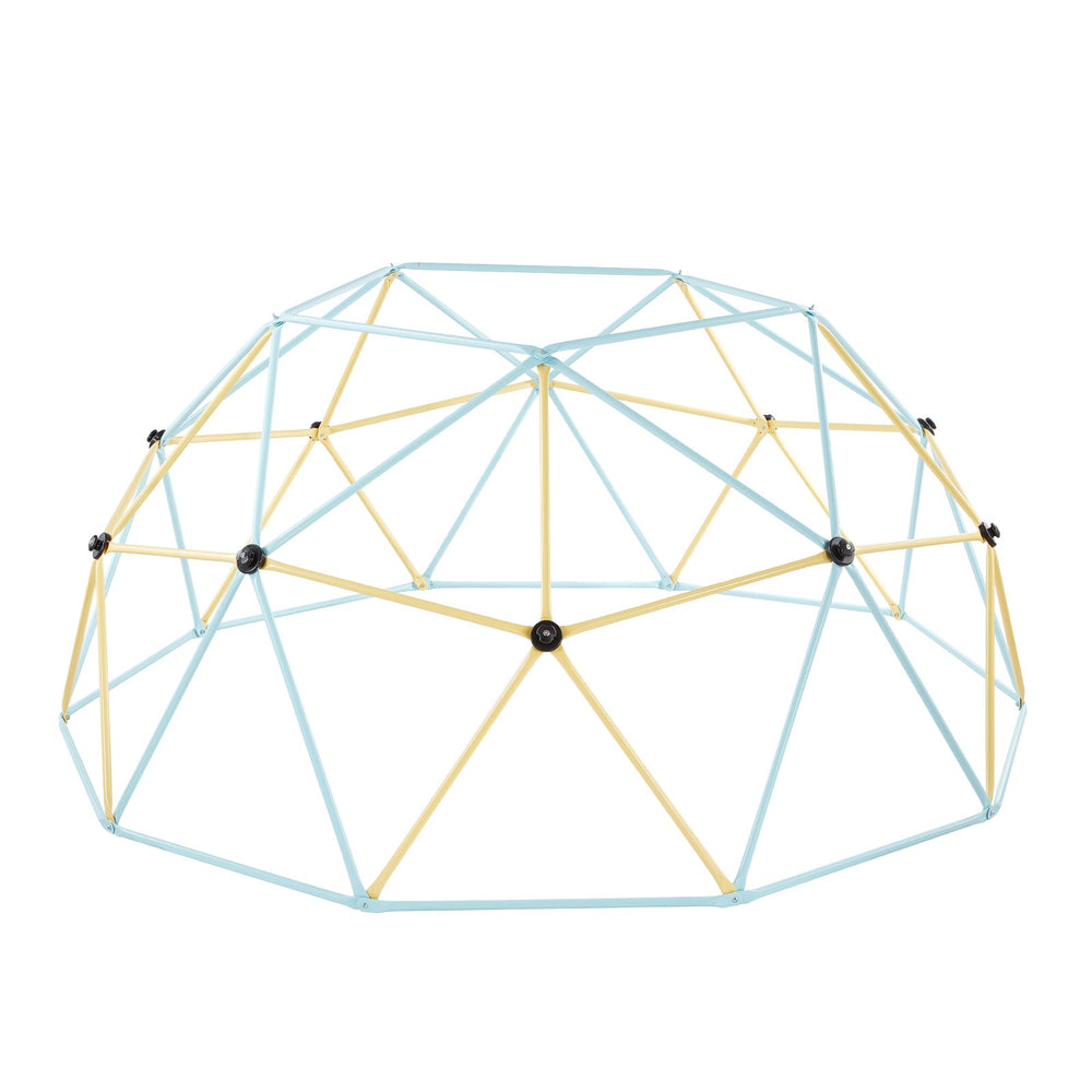 VEVOR Climbing Dome, 305cm Geometric Dome Climber, 453kg Loading Jungle Gym Playground with 2 Basketballs & Octopus Net, Easy-Assembly Outdoor Backyard Climbing Equipment for Kids 3 to 10 Years Old