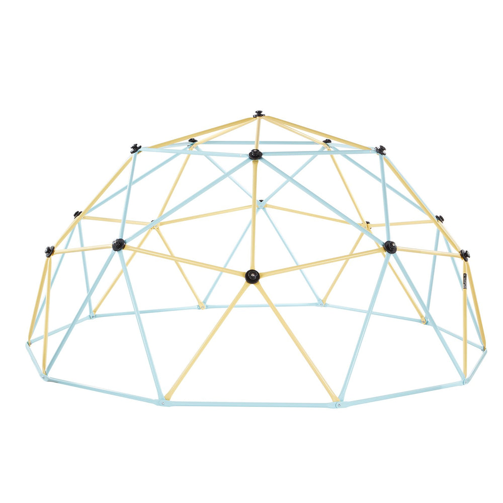 VEVOR Climbing Dome, 305cm Geometric Dome Climber, 453kg Loading Jungle Gym Playground with 2 Basketballs & Octopus Net, Easy-Assembly Outdoor Backyard Climbing Equipment for Kids 3 to 10 Years Old