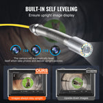 VEVOR Sewer Camera with 512Hz Locator, 98 ft/30 m, Self-Leveling Drain Inspection Camera with  9" 1080P HD Screen, 36X Zoom, Snake Plumbing Camera with Lights-12 LED, 32GB SD Card for Duct Pipe