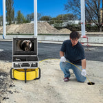 VEVOR Sewer Camera with 512Hz Locator, 98 ft/30 m, Self-Leveling Drain Inspection Camera with  9" 1080P HD Screen, 36X Zoom, Snake Plumbing Camera with Lights-12 LED, 32GB SD Card for Duct Pipe
