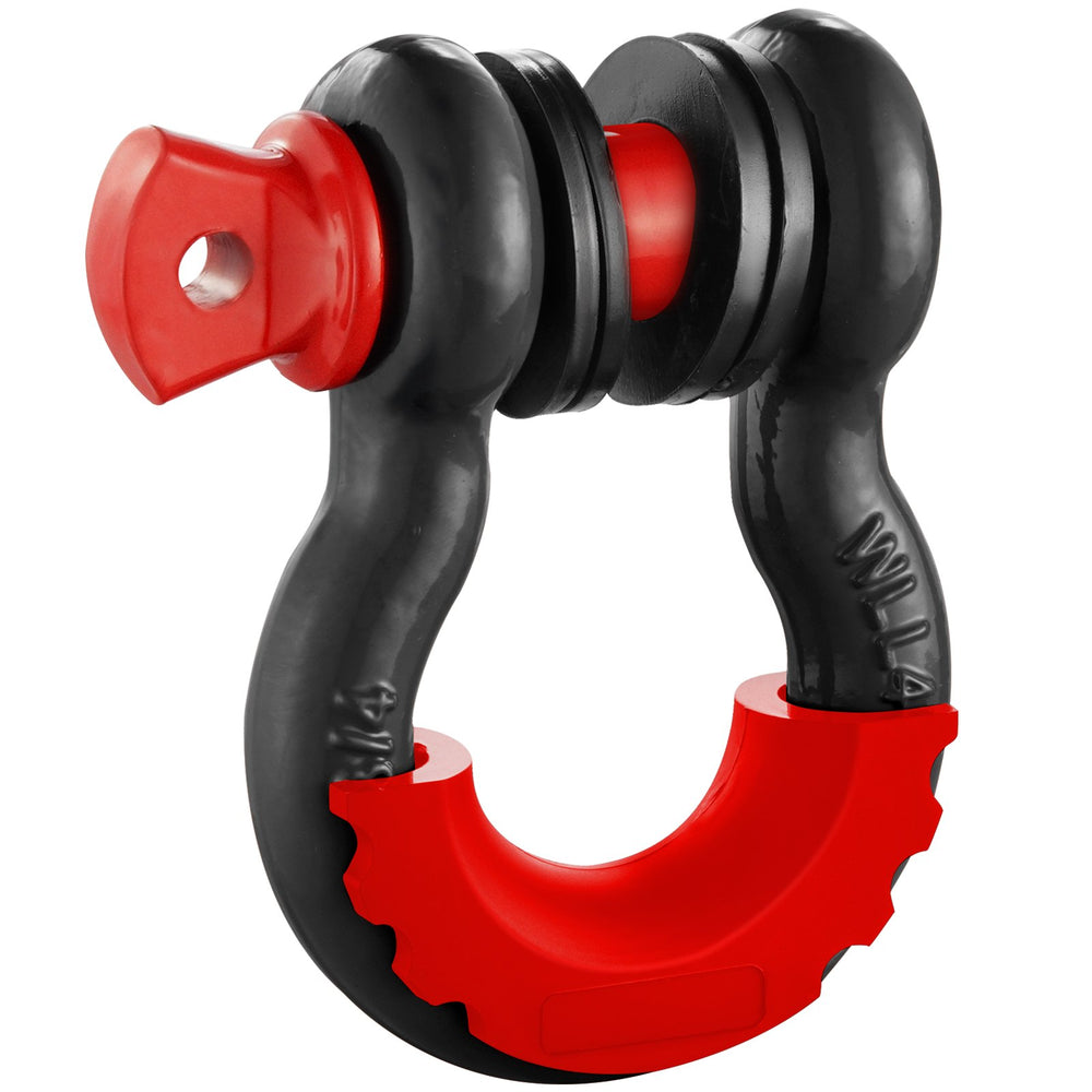 VEVOR 2 Pack 19 mm D Ring Shackle with 22.2 mm Screw Pin 28.5 Ton Break Strength