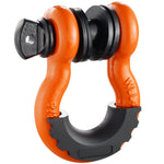 VEVOR 2 Pack 19 mm D Ring Shackle with 22.2 mm Screw Pin 28.5 Ton Break Strength