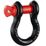 VEVOR 4 Pack 12.7 mm D Ring Shackle with 15.9 mm Screw Pin 8 Ton Break Strength