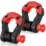 VEVOR 2 Pack 19 mm D Ring Shackle with 22.2 mm Screw Pin 30 Ton Break Strength