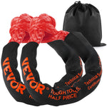 VEVOR Soft Shackle Synthetic Recovery Rope 2PCS 1.3x56 cm 20 Ton Break Strength