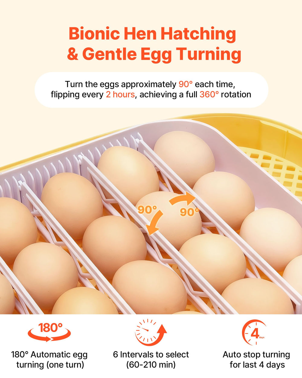 VEVOR 24 Egg Incubator, Automatic Egg Turner with LED Candler, Temperature & Humidity Control, 360° View Clear Window, Auto Water Refill, Poultry Eggs Incubators for Hatching Chicks Ducks Goose Quail