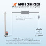 VEVOR Linear Actuator 12V 45.7 cm High Load 149.7 kg/1500N 0.5 cm/s IP54 Protection