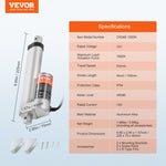VEVOR Linear Actuator 12V 10.2 cm High Load 149.7 kg/1500N 0.5 cm/s IP54 Protection