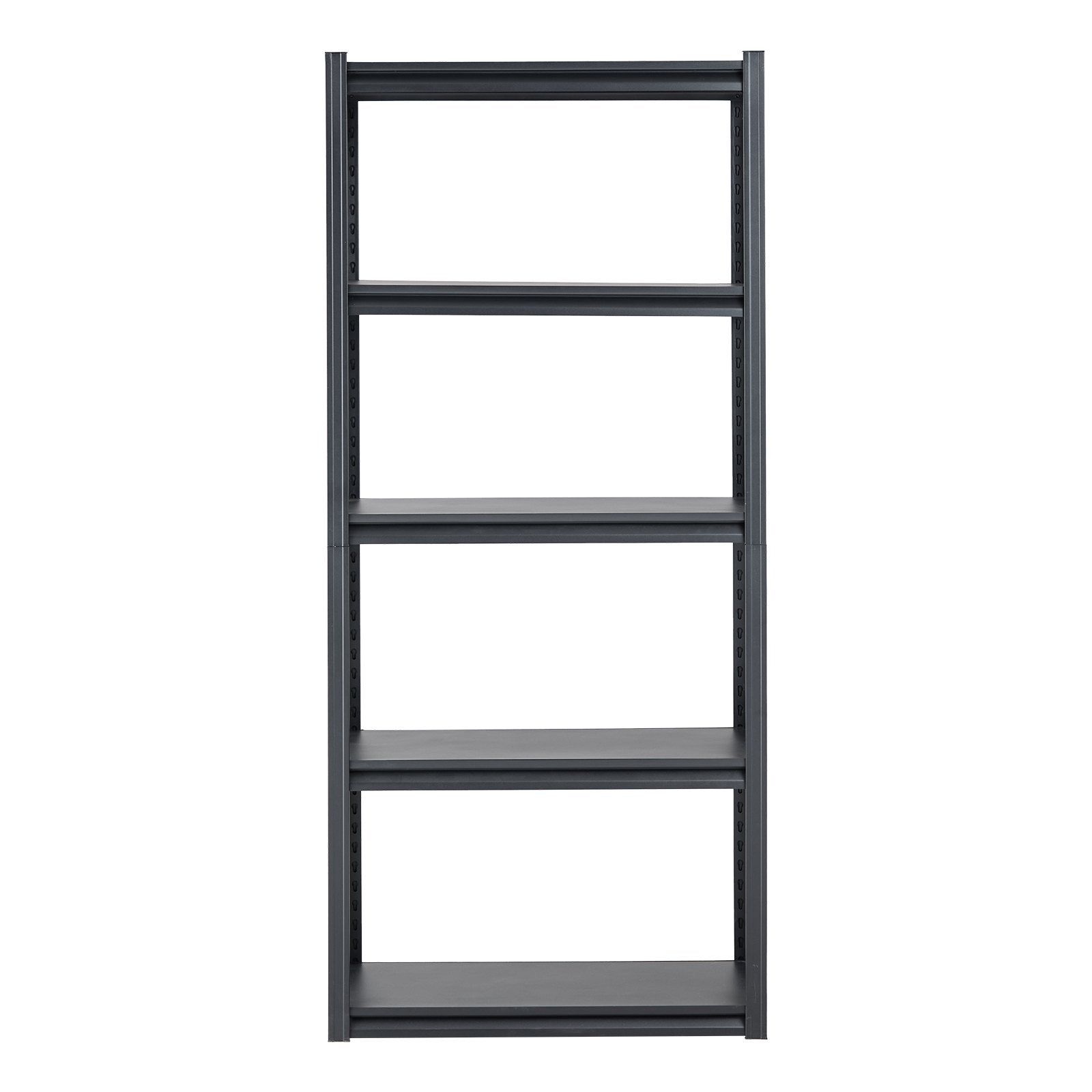 VEVOR Storage Shelves, 2000 lbs, 5 Tier Garage Storage Shelving, 16" D x 32" W x 72" H Adjustable Metal Shelves for Garage Shelves Utility Rack Shelf, Ideal for Kitchen, Warehouse, Basement, Black