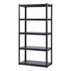 VEVOR Storage Shelves, 2000 lbs, 5 Tier Garage Storage Shelving, 18" D x 36" W x 72" H Adjustable Metal Shelves for Garage Shelves Utility Rack Shelf, Ideal for Kitchen, Warehouse, Basement, Black
