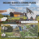 VEVOR Hardware Cloth, 910 x 30480 mm Galvanized Wire Mesh Roll, 19 Gauge Chicken Wire Fence Roll, Vinyl Coating Metal Wire Mesh for Chicken Coop Barrier, Rabbit Snake Fences, Poultry Enclosures