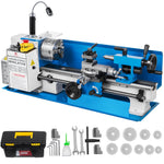 VEVOR Mini Metal Lathe 550W Variable Speed Metal Lathe 50 to 2500Rpm Precision Mini Benchtop Lathe 7x14 Inch for Mini Precision Parts Processing Sample Processing Modeling Works